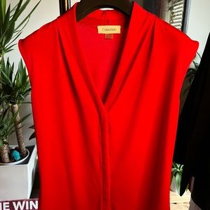 Calvin Klein red top